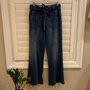 Pilcro Dark Blue Flare Jeans